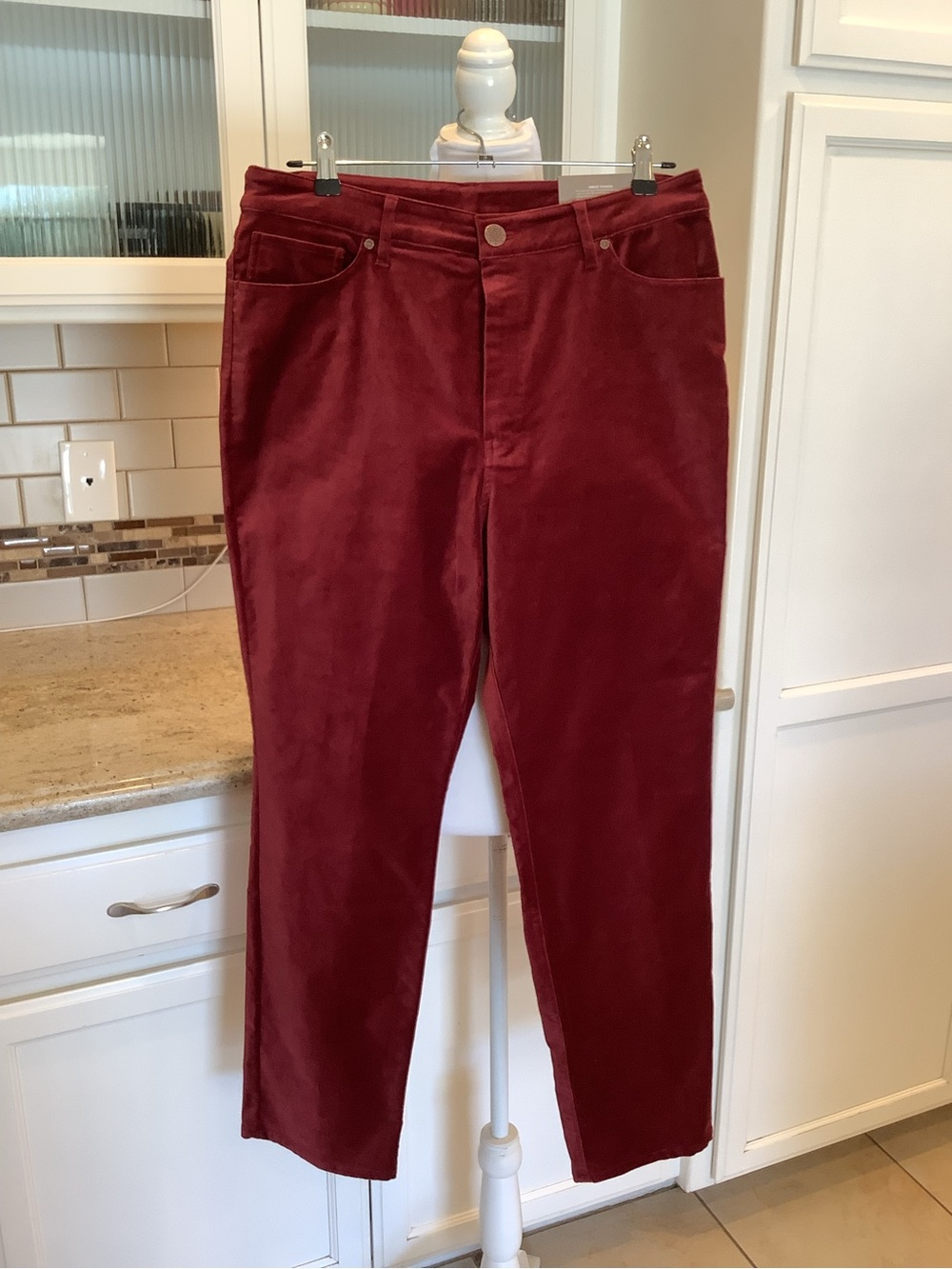 Soft Surroundings High-Rise Straight Leg Corduroy Jeans NWT